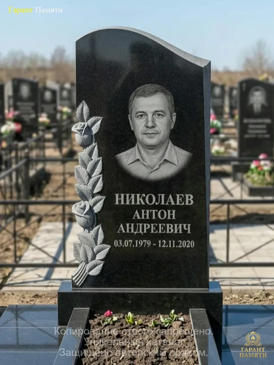 Памятник из гранита Розы 170